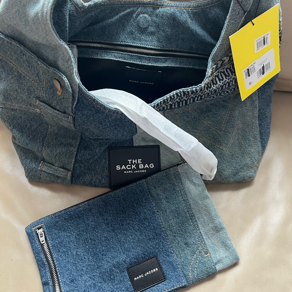 Marc Jacobs Denim Patchwork Hobo Bag - Picture 3 of 4